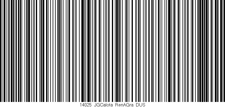 Código de barras (EAN, GTIN, SKU, ISBN): '14025_JGCalota_RenAGra_DUS'