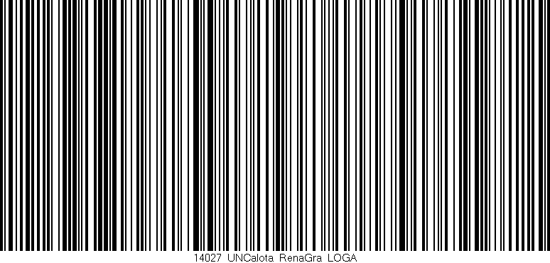Código de barras (EAN, GTIN, SKU, ISBN): '14027_UNCalota_RenaGra_LOGA'