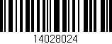 Código de barras (EAN, GTIN, SKU, ISBN): '14028024'