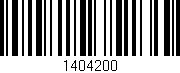 Código de barras (EAN, GTIN, SKU, ISBN): '1404200'
