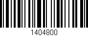 Código de barras (EAN, GTIN, SKU, ISBN): '1404800'
