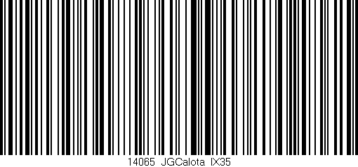 Código de barras (EAN, GTIN, SKU, ISBN): '14065_JGCalota_IX35'