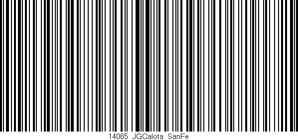 Código de barras (EAN, GTIN, SKU, ISBN): '14065_JGCalota_SanFe'