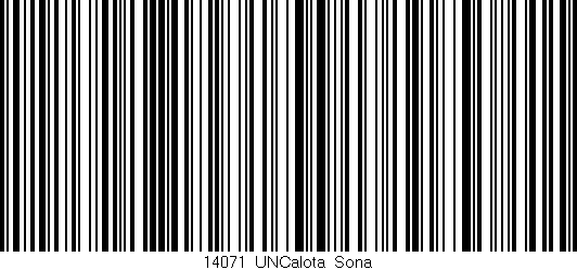 Código de barras (EAN, GTIN, SKU, ISBN): '14071_UNCalota_Sona'