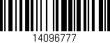 Código de barras (EAN, GTIN, SKU, ISBN): '14096777'