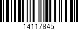 Código de barras (EAN, GTIN, SKU, ISBN): '14117845'