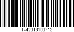 Código de barras (EAN, GTIN, SKU, ISBN): '1442018100713'