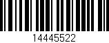 Código de barras (EAN, GTIN, SKU, ISBN): '14445522'