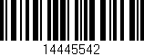 Código de barras (EAN, GTIN, SKU, ISBN): '14445542'