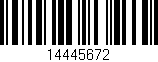 Código de barras (EAN, GTIN, SKU, ISBN): '14445672'
