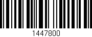 Código de barras (EAN, GTIN, SKU, ISBN): '1447800'