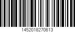 Código de barras (EAN, GTIN, SKU, ISBN): '1452018270613'