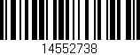 Código de barras (EAN, GTIN, SKU, ISBN): '14552738'