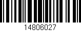 Código de barras (EAN, GTIN, SKU, ISBN): '14806027'