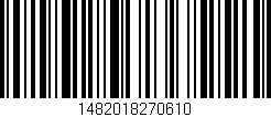 Código de barras (EAN, GTIN, SKU, ISBN): '1482018270610'