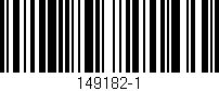 Código de barras (EAN, GTIN, SKU, ISBN): '149182-1'