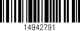 Código de barras (EAN, GTIN, SKU, ISBN): '14942791'