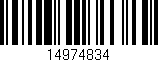 Código de barras (EAN, GTIN, SKU, ISBN): '14974834'