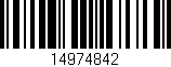Código de barras (EAN, GTIN, SKU, ISBN): '14974842'