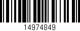 Código de barras (EAN, GTIN, SKU, ISBN): '14974849'