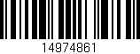 Código de barras (EAN, GTIN, SKU, ISBN): '14974861'
