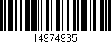 Código de barras (EAN, GTIN, SKU, ISBN): '14974935'