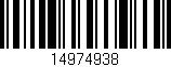 Código de barras (EAN, GTIN, SKU, ISBN): '14974938'