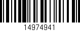 Código de barras (EAN, GTIN, SKU, ISBN): '14974941'