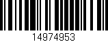 Código de barras (EAN, GTIN, SKU, ISBN): '14974953'