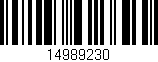 Código de barras (EAN, GTIN, SKU, ISBN): '14989230'