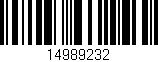 Código de barras (EAN, GTIN, SKU, ISBN): '14989232'