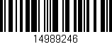 Código de barras (EAN, GTIN, SKU, ISBN): '14989246'