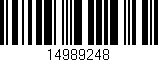 Código de barras (EAN, GTIN, SKU, ISBN): '14989248'