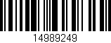 Código de barras (EAN, GTIN, SKU, ISBN): '14989249'