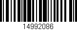 Código de barras (EAN, GTIN, SKU, ISBN): '14992086'