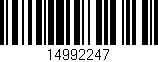 Código de barras (EAN, GTIN, SKU, ISBN): '14992247'