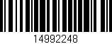 Código de barras (EAN, GTIN, SKU, ISBN): '14992248'
