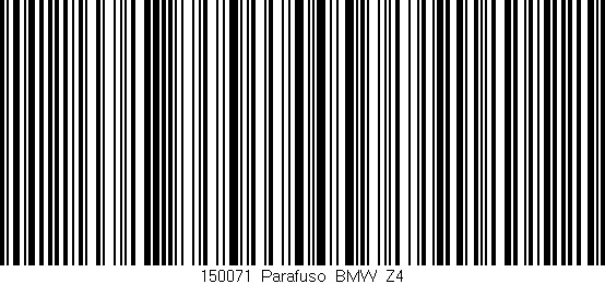 Código de barras (EAN, GTIN, SKU, ISBN): '150071_Parafuso_BMW_Z4'