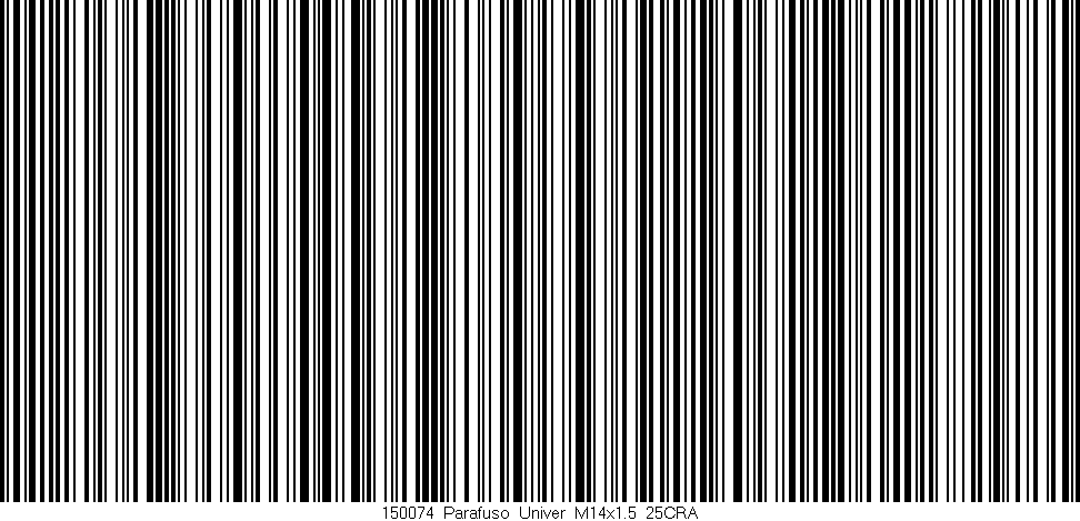 Código de barras (EAN, GTIN, SKU, ISBN): '150074_Parafuso_Univer_M14x1.5_25CRA'
