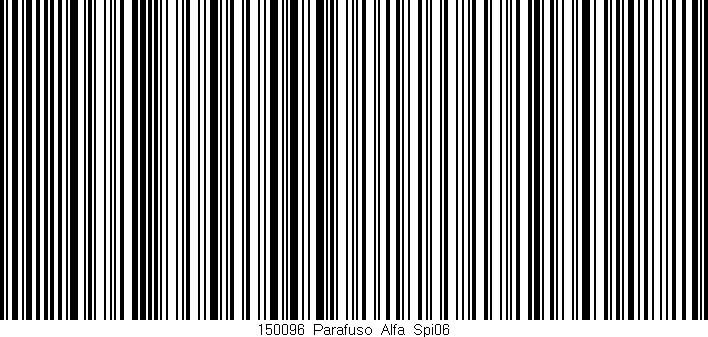 Código de barras (EAN, GTIN, SKU, ISBN): '150096_Parafuso_Alfa_Spi06'