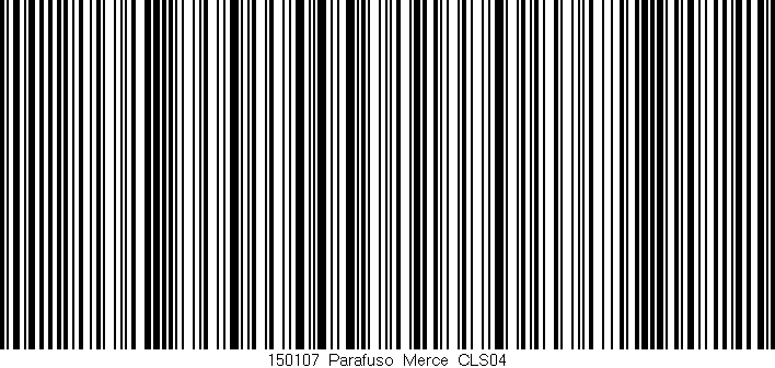 Código de barras (EAN, GTIN, SKU, ISBN): '150107_Parafuso_Merce_CLS04'