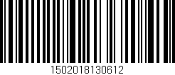 Código de barras (EAN, GTIN, SKU, ISBN): '1502018130612'