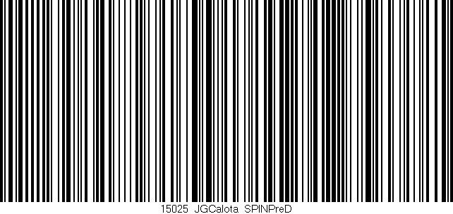 Código de barras (EAN, GTIN, SKU, ISBN): '15025_JGCalota_SPINPreD'