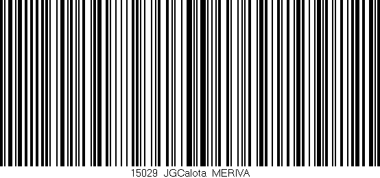 Código de barras (EAN, GTIN, SKU, ISBN): '15029_JGCalota_MERIVA'