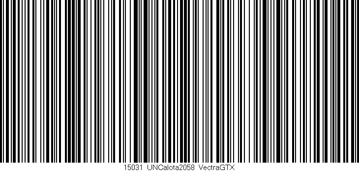 Código de barras (EAN, GTIN, SKU, ISBN): '15031_UNCalota2058_VectraGTX'