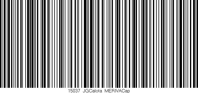 Código de barras (EAN, GTIN, SKU, ISBN): '15037_JGCalota_MERIVACap'