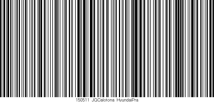 Código de barras (EAN, GTIN, SKU, ISBN): '150511_JGCalotona_HyundaiPra'