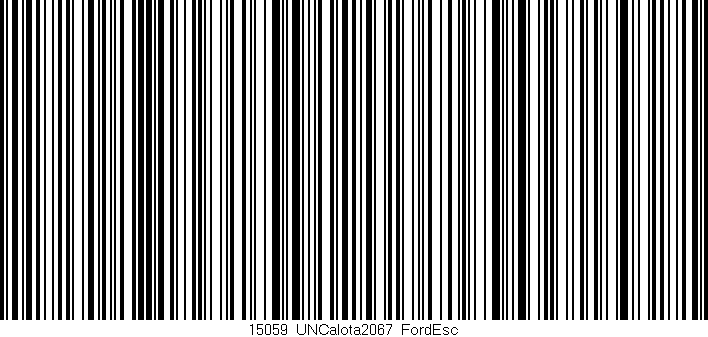 Código de barras (EAN, GTIN, SKU, ISBN): '15059_UNCalota2067_FordEsc'
