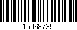 Código de barras (EAN, GTIN, SKU, ISBN): '15068735'