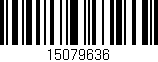 Código de barras (EAN, GTIN, SKU, ISBN): '15079636'